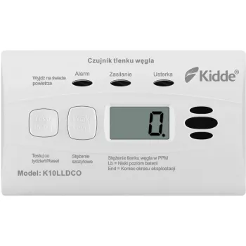 Czujnik czadu z wyświetlaczem Kidde K10LLDCO