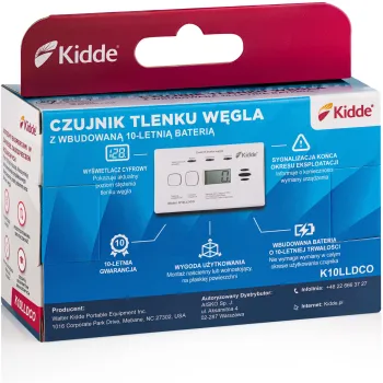 Czujnik czadu z wyświetlaczem Kidde K10LLDCO