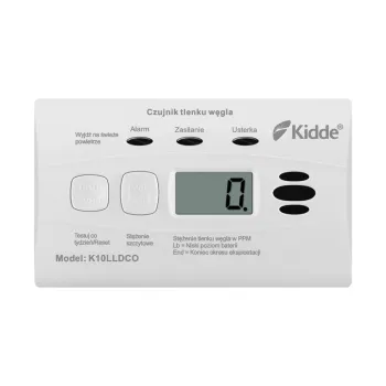 Czujnik czadu z wyświetlaczem Kidde K10LLDCO