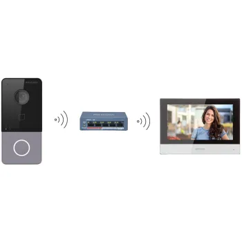 Zestaw wideodomofonowy Hikvision DS-KIS603-P(C)