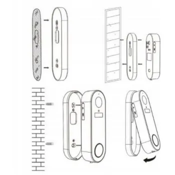 BEZPRZEWODOWY DZWONEK Z KAMERĄ WI-FI, TUYA VIRONE VDB-1