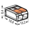 Szybkozłączka uniwersalna LINKA/DRUT 2x 0,2-4mm2 WAGO 221-412 (Paczka 100szt.)
