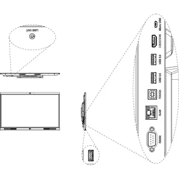 MONITOR TABLICA INTERAKTYWNA DAHUA LCH65-MC410-B