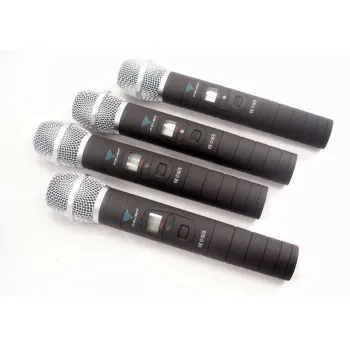 Zestaw 4 mikrofonów Azusa PLL-400 UHF 4 kanały