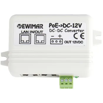 Rozdzielacz zasilania PoE, splitter 12V EWIMAR PoE-Conv2/AF