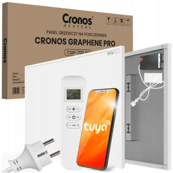Panel grzewczy IR CRONOS Graphene PRO CGP-700TWP White