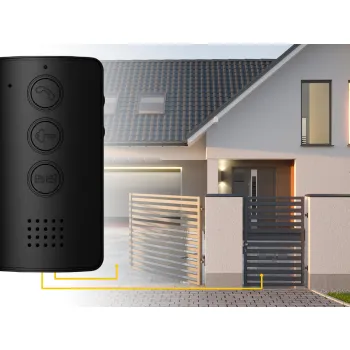 Domofon EURA ADP-09A3 czarny, głośnomówiący