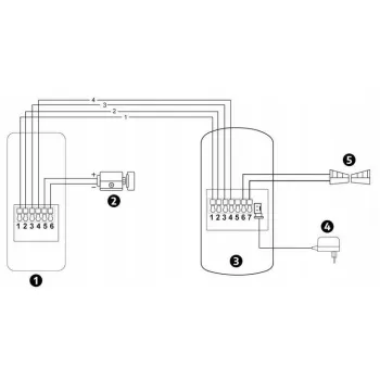 Domofon EURA ADP-09A3 czarny, głośnomówiący