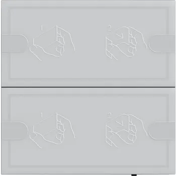 GIRA czujnik przyciskowy 4 Komfort 2x KNX TS4 antracytowy 5002028