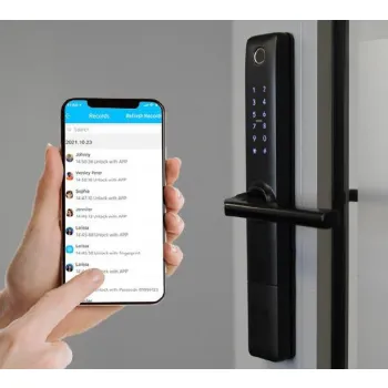 Klamka z kontrolerem dostępu EURA ELH-20H4 Black