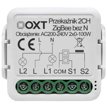 Moduł OXT mini 2 obwody ZigBee Tuya