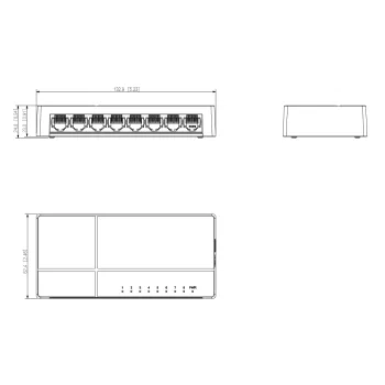 SWITCH DAHUA PFS3008-8GT-L-V2