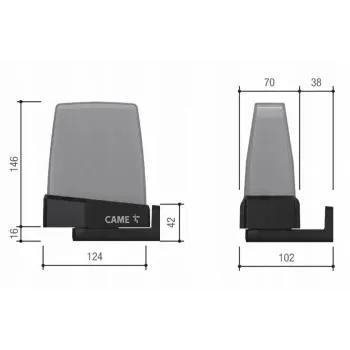 Wspornik montażowy do lampy CAME KRX (806LA-0040)