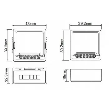 Moduł OXT mini przekaźnik 4 obwody ZigBee TUYA T264