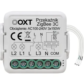 Moduł OXT mini przekaźnik 3 obwody ZigBee TUYA T263