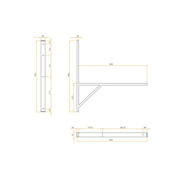 Wspornik spawany Ivensis IT600 600x50x30