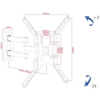Uchwyt TV ścienny LED/LCD ART 19-56