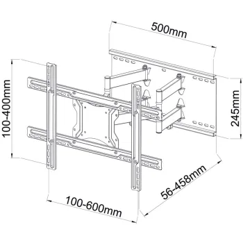 Uchwyt TV ścienny LED/LCD ART 40-80