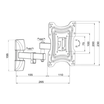 Uchwyt TV ścienny LED/LCD ART 10-42