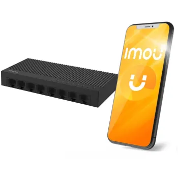 Switch Imou 8-portowy SF108C plastikowa obudowa 100Mbps