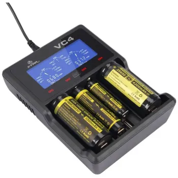 Ładowarka do akumulatorów cylindrycznych Li-ion / Ni-MH AA / AAA / 18650 Xtar VC4