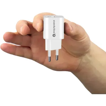 ŁADOWARKA SIECIOWA everActive GaN SC-390Q 30W 1xUSB-C 1xUSB-A PD PPS