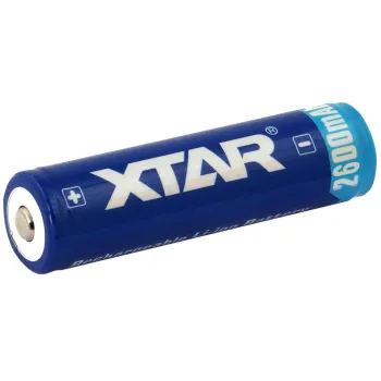 Akumulator 18650 Li-Ion 3,7V Xtar 2600mAh (1 szt.) z zabezpieczeniem