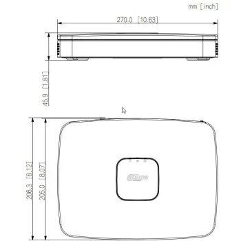 REJESTRATOR IP DAHUA NVR2108-8P-I2