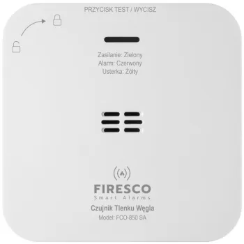 Zestaw czujników FIRESCO czujnik czadu+czujnik dymu