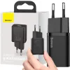 ŁADOWARKA SIECIOWA Baseus Super Si Quick Charger 1C CCSUP-J01 30W 1x USB-C PD 3.0 QC 3.0 CZARNA