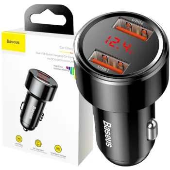 ŁADOWARKA SAMOCHODOWA Baseus Magic CCMLC20A-01 45W 6A 2x USB-A QC 3.0