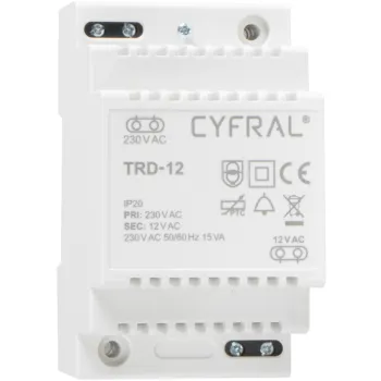 DOMOFON CYFRAL COSMO 2-LOKATORKI CZARNA KASETA CZARNE UNIFONY