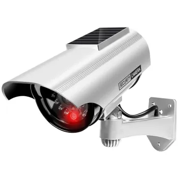 Atrapa kamery tubowej solarna biała AT-1SB-W