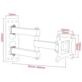 Uchwyt TV ścienny LED/LCD ART 17-42
