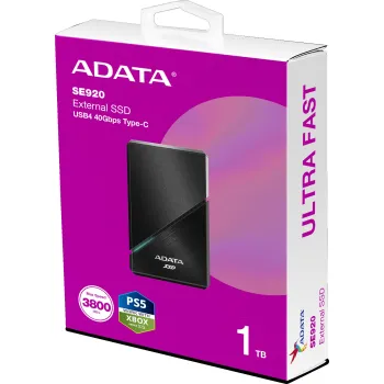 Dysk SSD Adata SE920 1TB USB4C Czarny