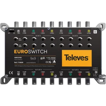 Wzmacniacz EuroSwitch 9 wejść 27/31dB (ref.719609)