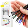 KABEL 4w1 USB-A / Lighting iPhone 2x USB-C micro-USB Baseus Cafule CA1T4-B01 1.2m 3.5A W OPLOCI