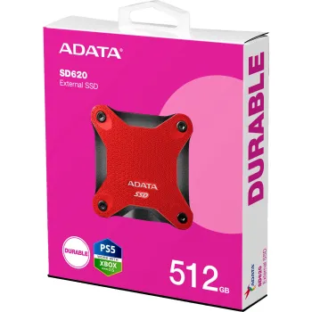 Dysk Zewnętrzny SSD Adata SD620 512GB czerwony