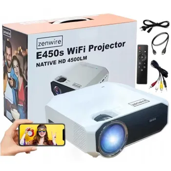Mini Projektor Zenwire e450s WiFi Full HD 4500 lm