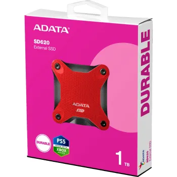 Dysk Zewnętrzny SSD Adata SD620 1TB czerwony