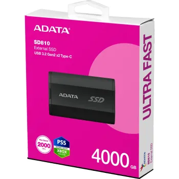 Dysk SSD Adata SD810 External 4TB czarny