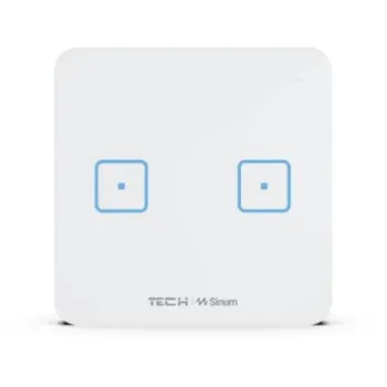 Przewodowy włącznik dwupolowy biały WS-02M Tech Sterowniki