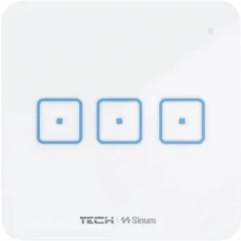 Przewodowy włącznik trójpolowy czarny WS-03M Tech Sterowniki