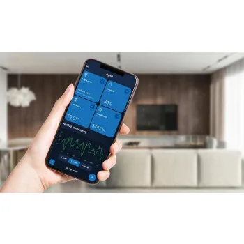 Bezprzewodowy włącznik dwupolowy czarny FS-02 Tech Sterowniki