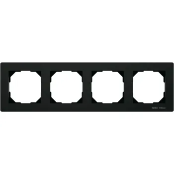 Ramka poczwórna czarna FG-04 Tech Sterowniki