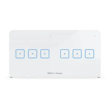 Przewodowy włącznik światła pocz. z regulatorem pokojowym biały WSR-04MP Tech Sterowniki