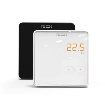 Bezprzewodowy regulator pokojowy czarny R-8Z Tech Sterowniki