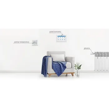 Bezprzewodowy siłownik elektryczny biały STT-869 Tech Sterowniki