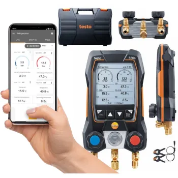Elektroniczna oprawa zaworowa Testo 550s zestaw Basic 0564 5501