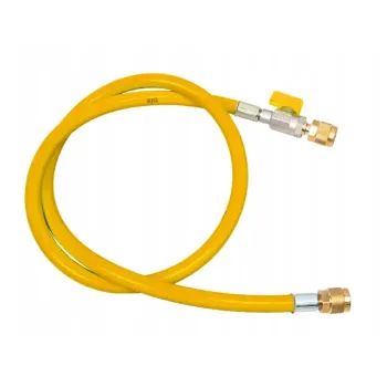 Wąż serwisowy z zaworem odcinającym REFCO CA-CL-60-Y (150 cm / 1/4